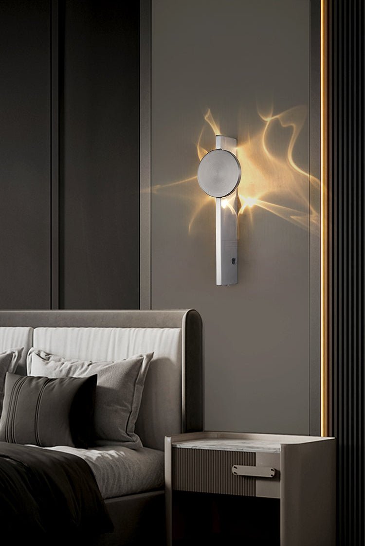 Pethr Wave Minimalist Steel Wall Lamp