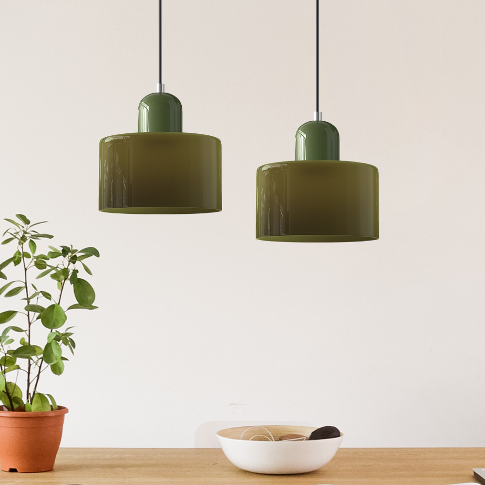 Valentina Modern Glass Kitchen Island Pendant Light - Neutral Decor