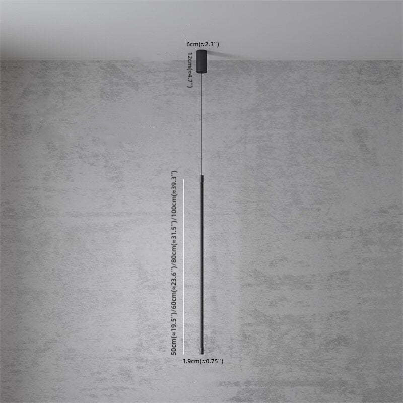 Arisha Minimalist Linear Acrylic Pendant Light - Neutral Decor