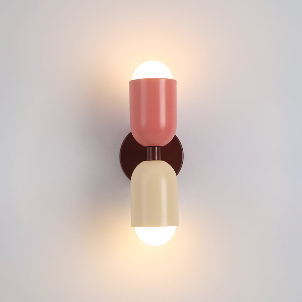 Valentina Modern Art Decoration Double-Headed Colorful Wall Lamp - Neutral Decor