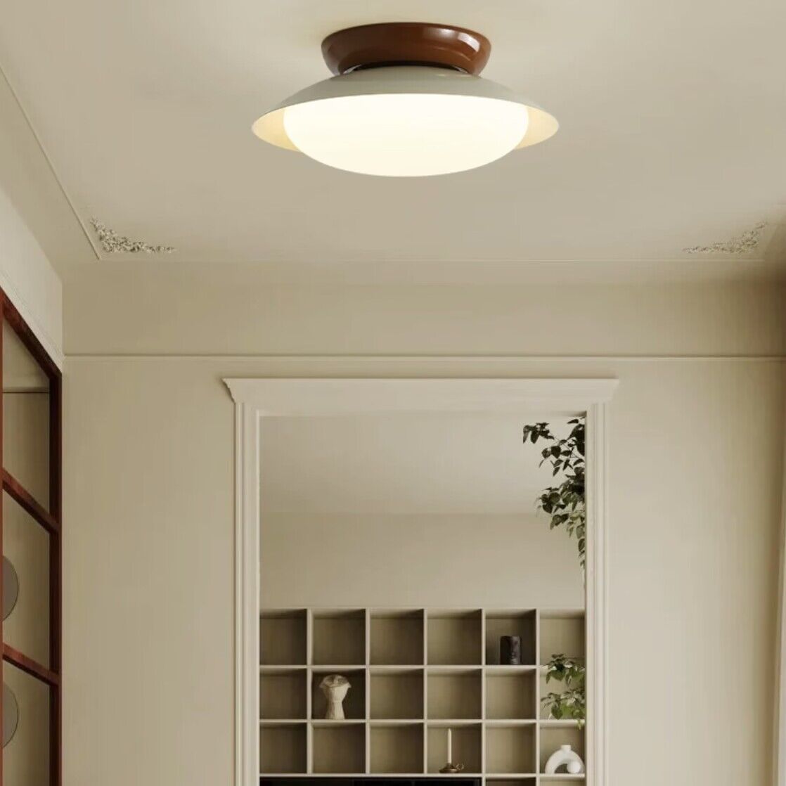 Aira Vintage Bowl-shaped LED Ceiling Light - Neutral Decor