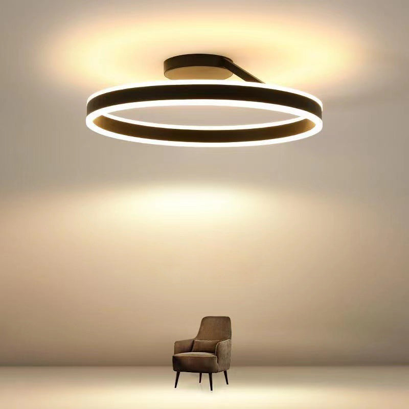 Arisha Modern Circle Flush Mount Ceiling Light Bedroom - Neutral Decor