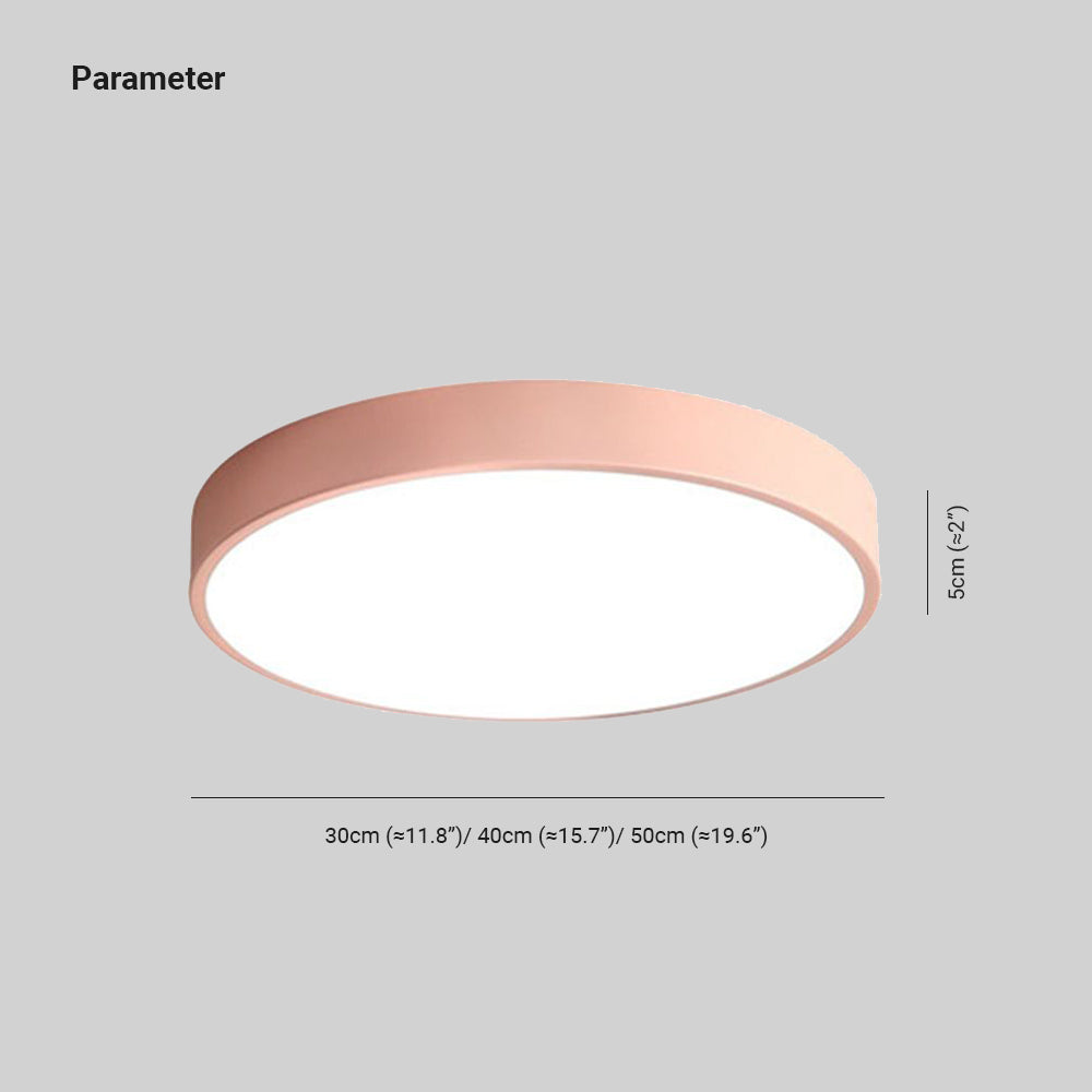 Valentina Ceiling Light Round Flush Mount Bedroom - Neutral Decor