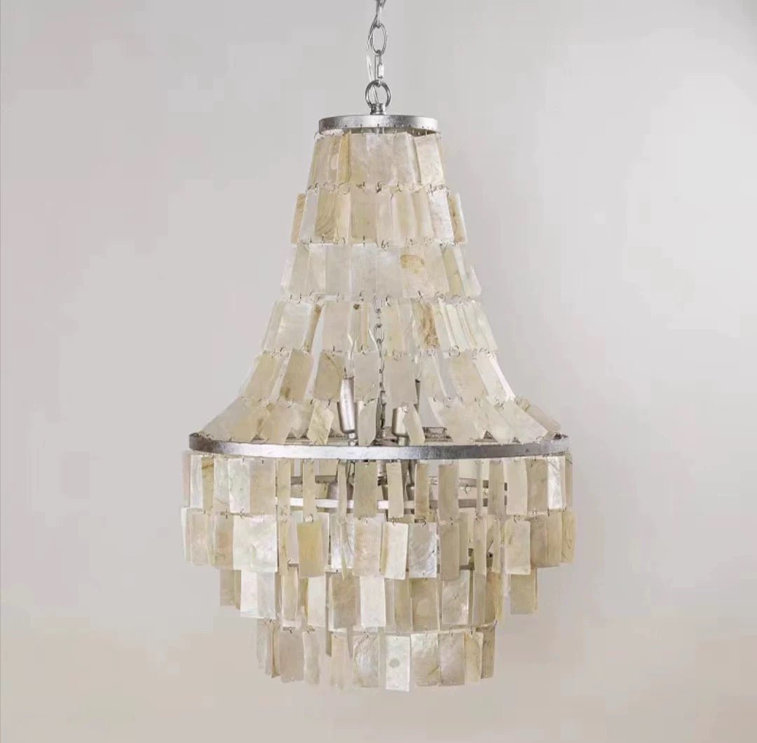 Naciira Chandelier Boho Shell Tiered