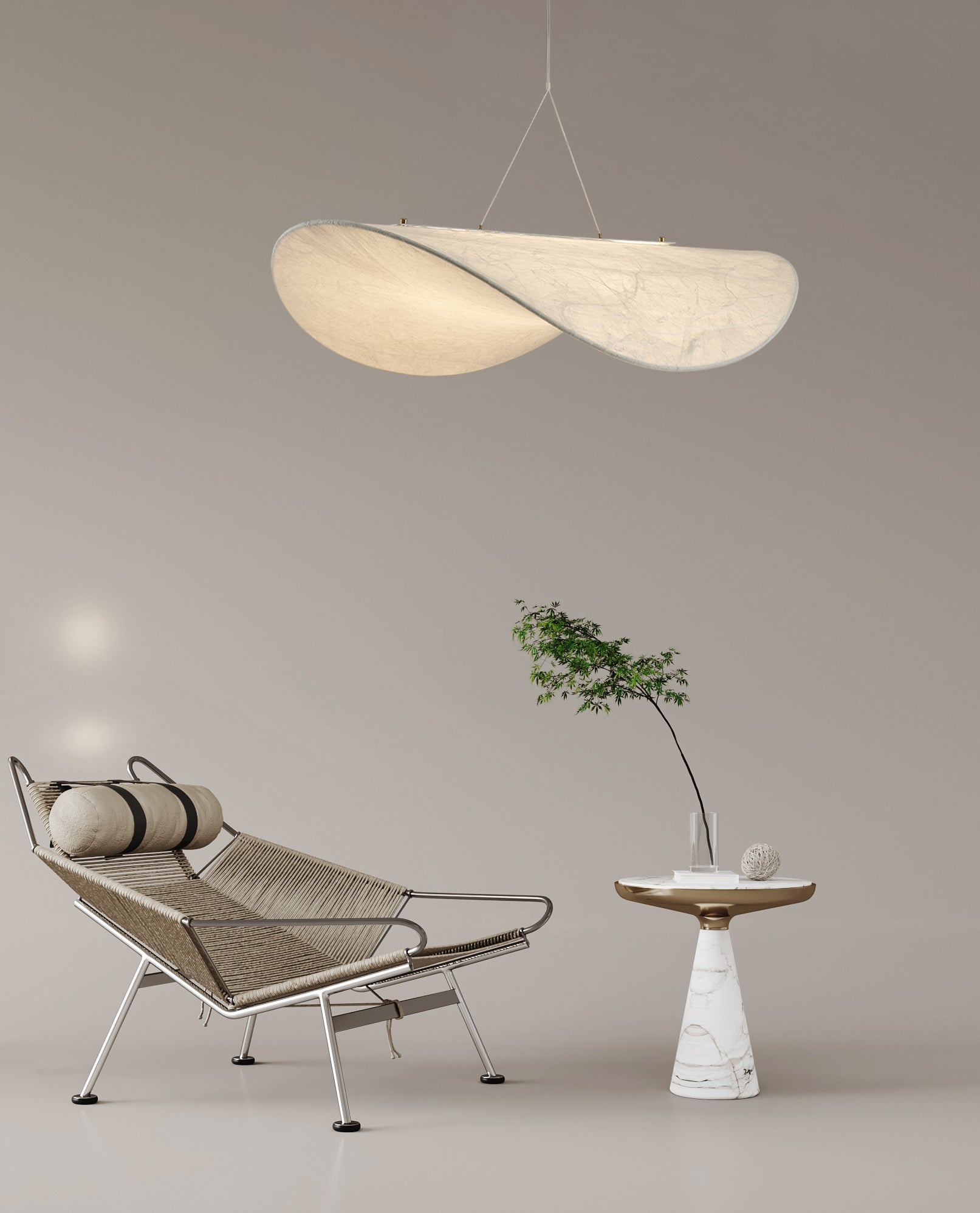 Marenis Elegance Nordic Silk Pendant Light