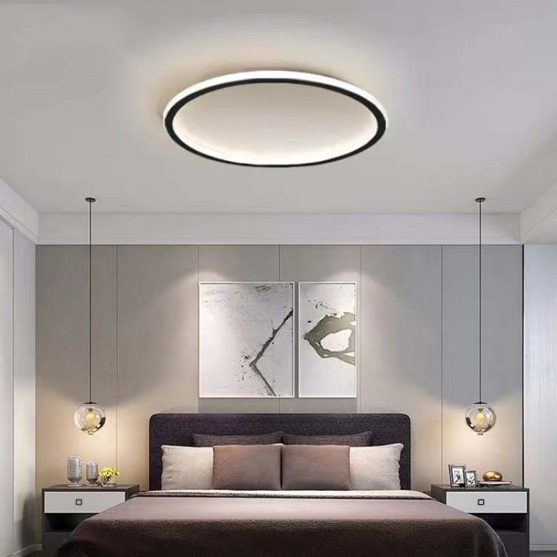 Quasso Flush Mount Ceiling Light Modern LED Round - Neutral Decor