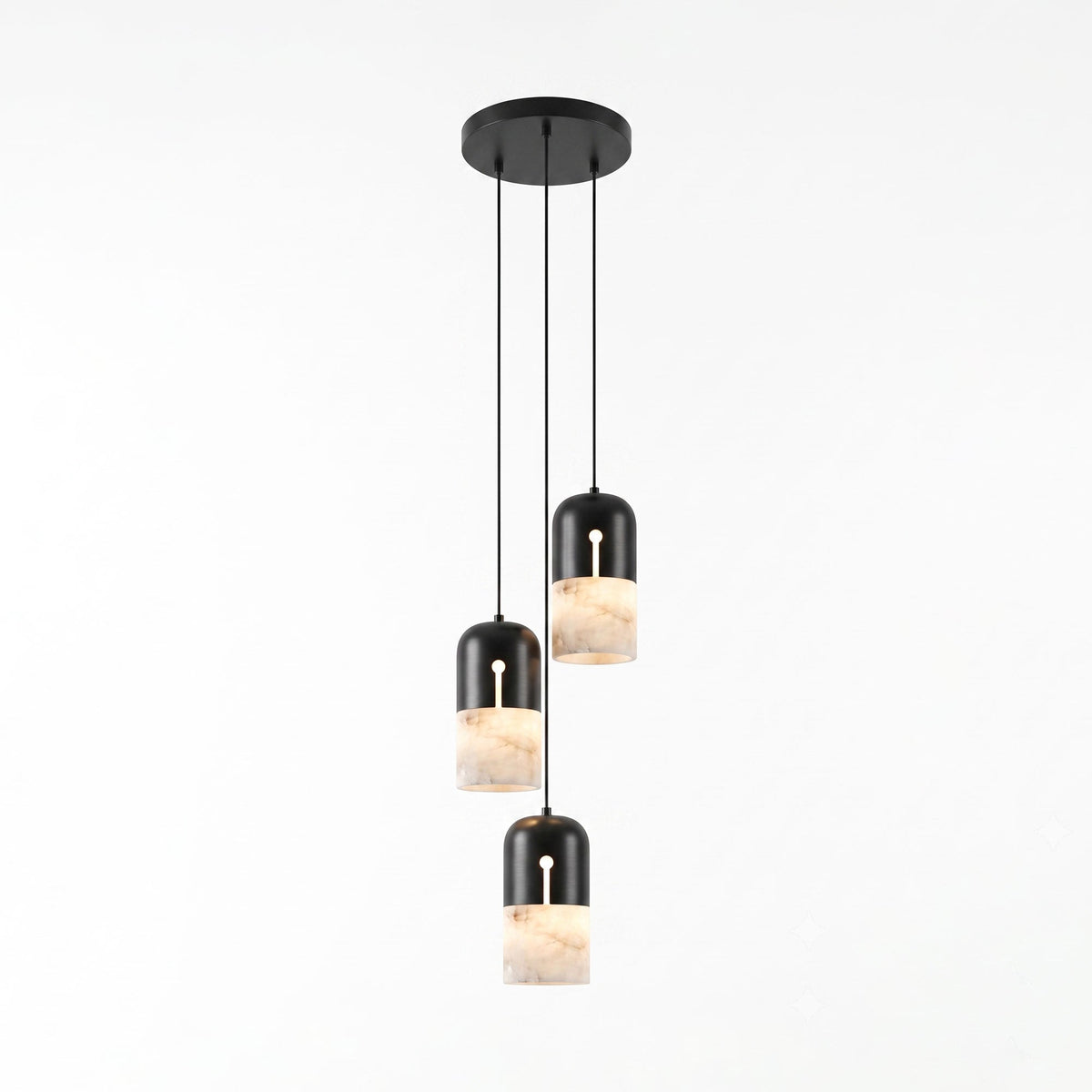 Silas Alabaster Duotone Capsule Pendant Lamp