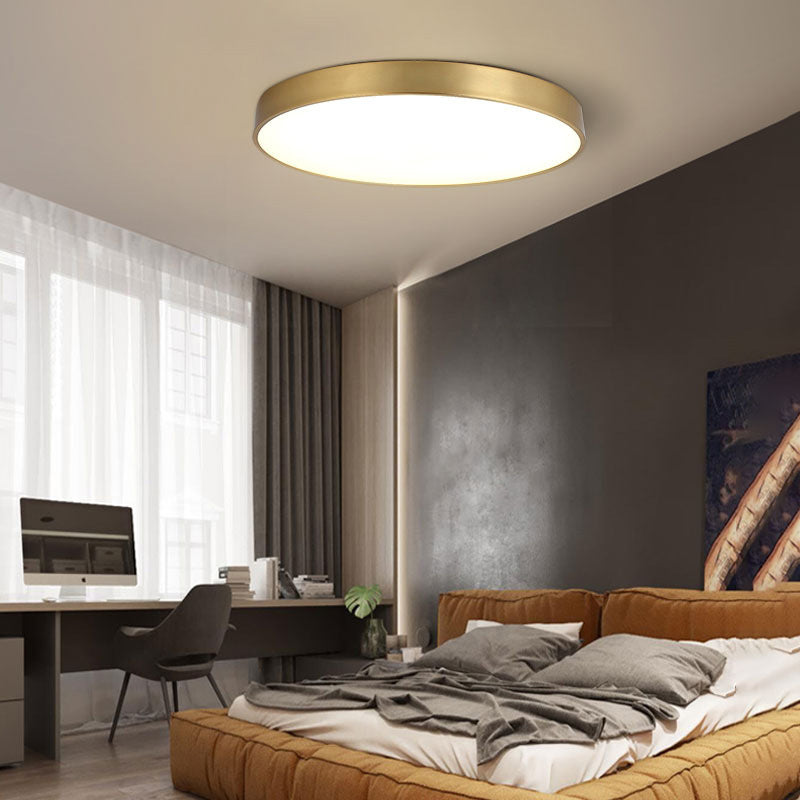 Arisha Nordic LED Round Flush Mount Ceiling Light &Acrylic - Neutral Decor