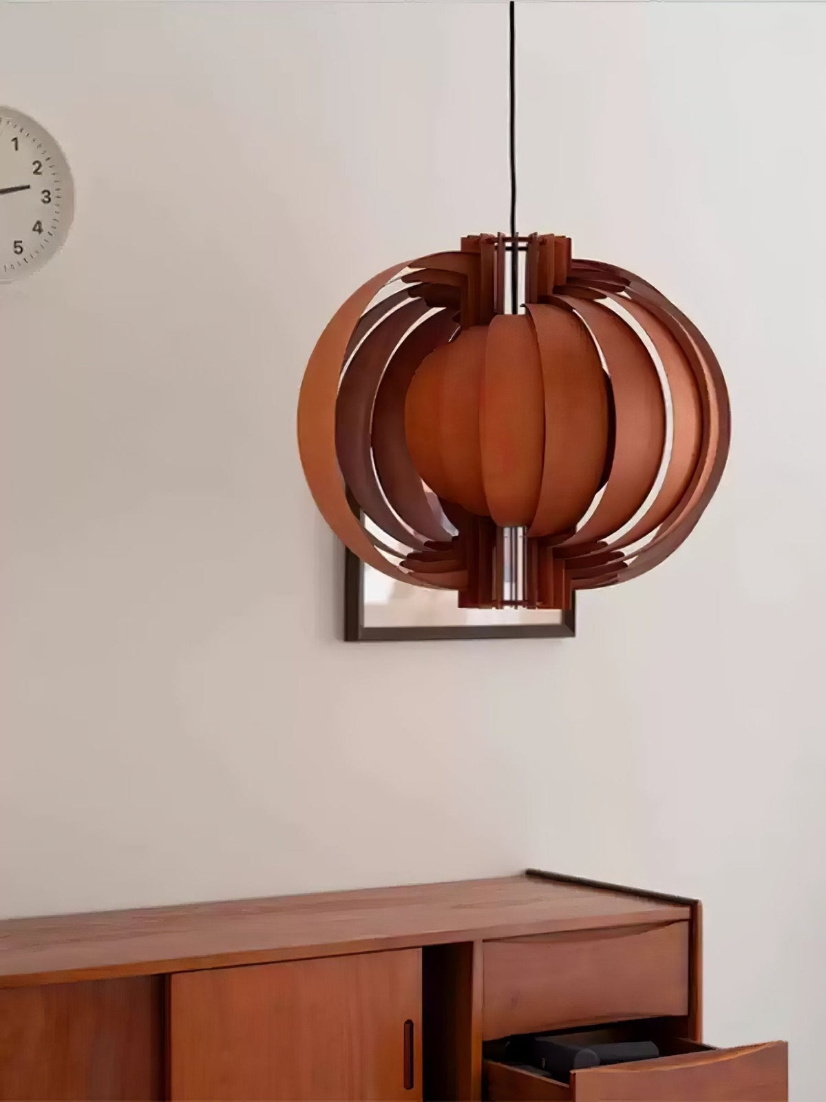 Ivraeus Premium Elegance Ring Wood Pendant Light