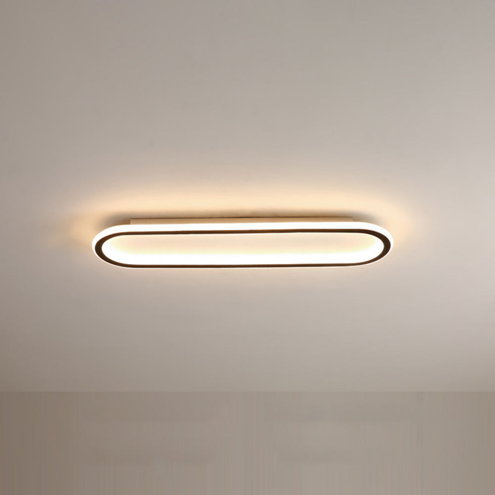 Arisha Minimalist Rectangular Flush Mount Ceiling Light - Neutral Decor