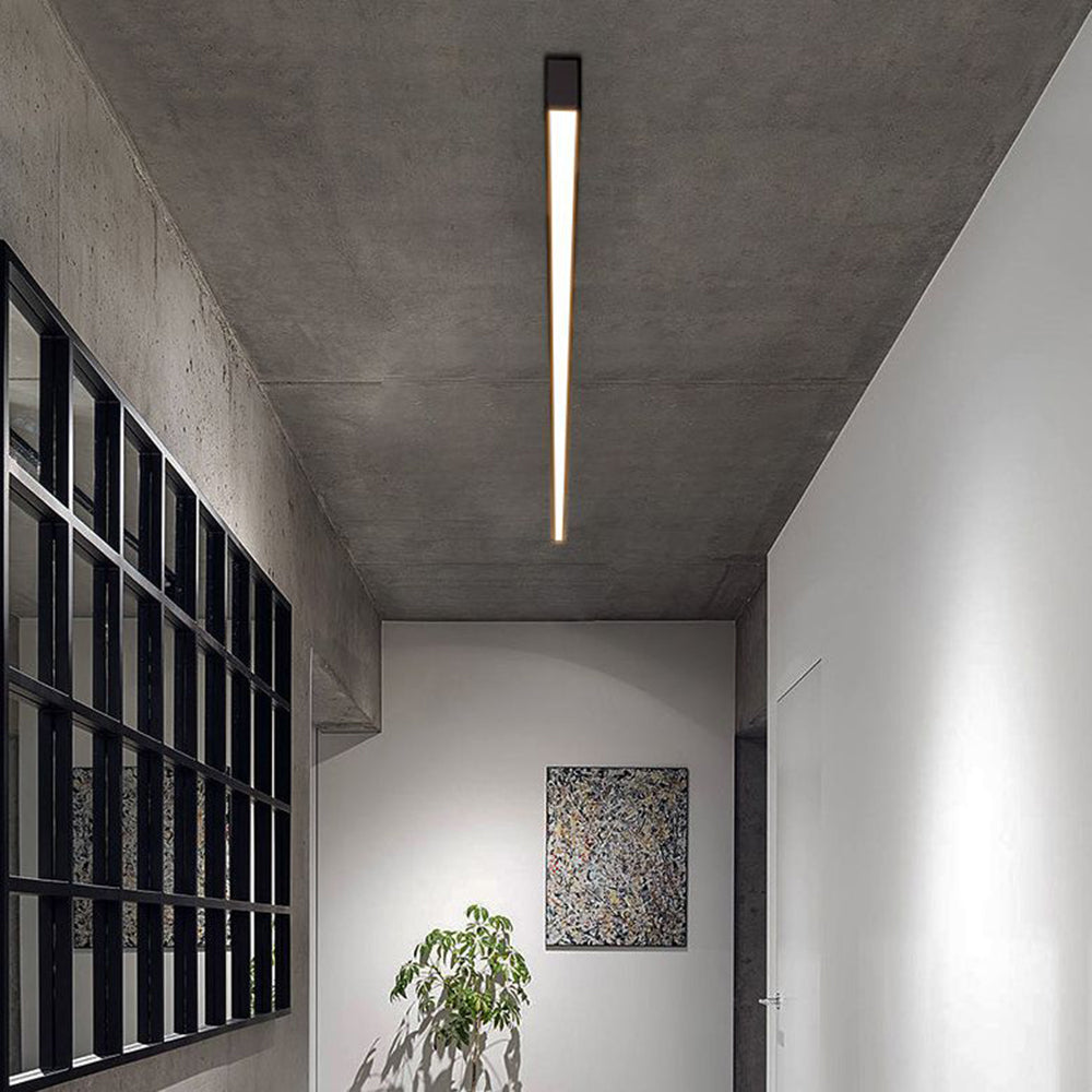 Solin Linear Black Ceiling Light/Wall Light - Neutral Decor