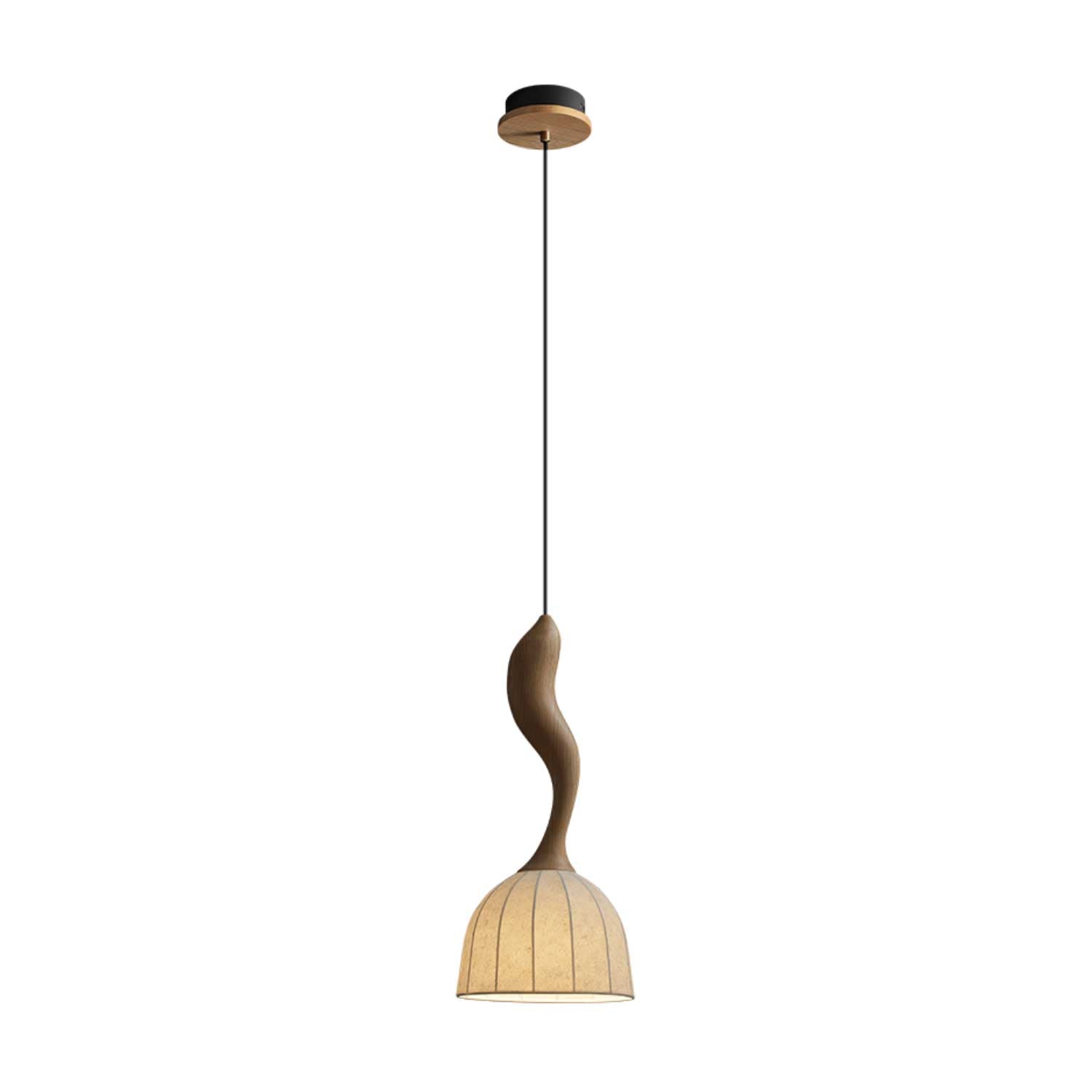 Colire Creativity Twisted Wood Pendant Light