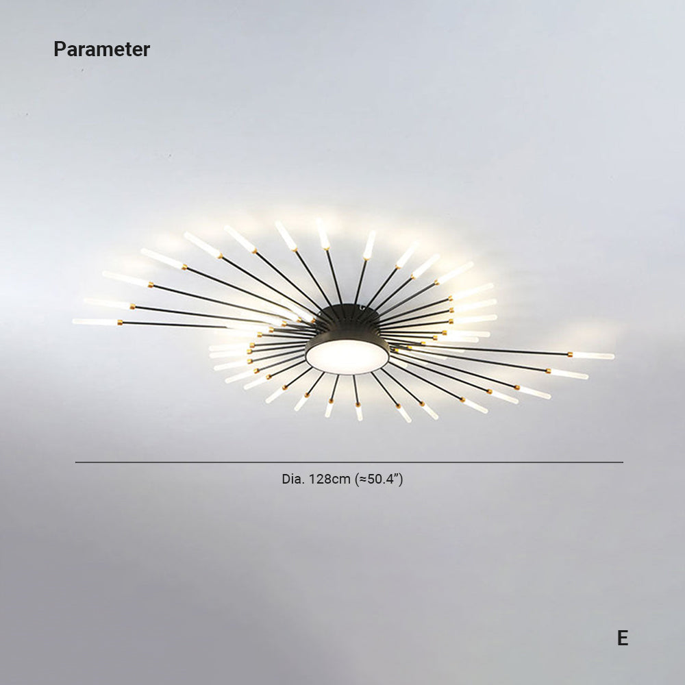 Arisha Modern Home Decoration Fireworks LED Ceiling Light - Neutral Decor