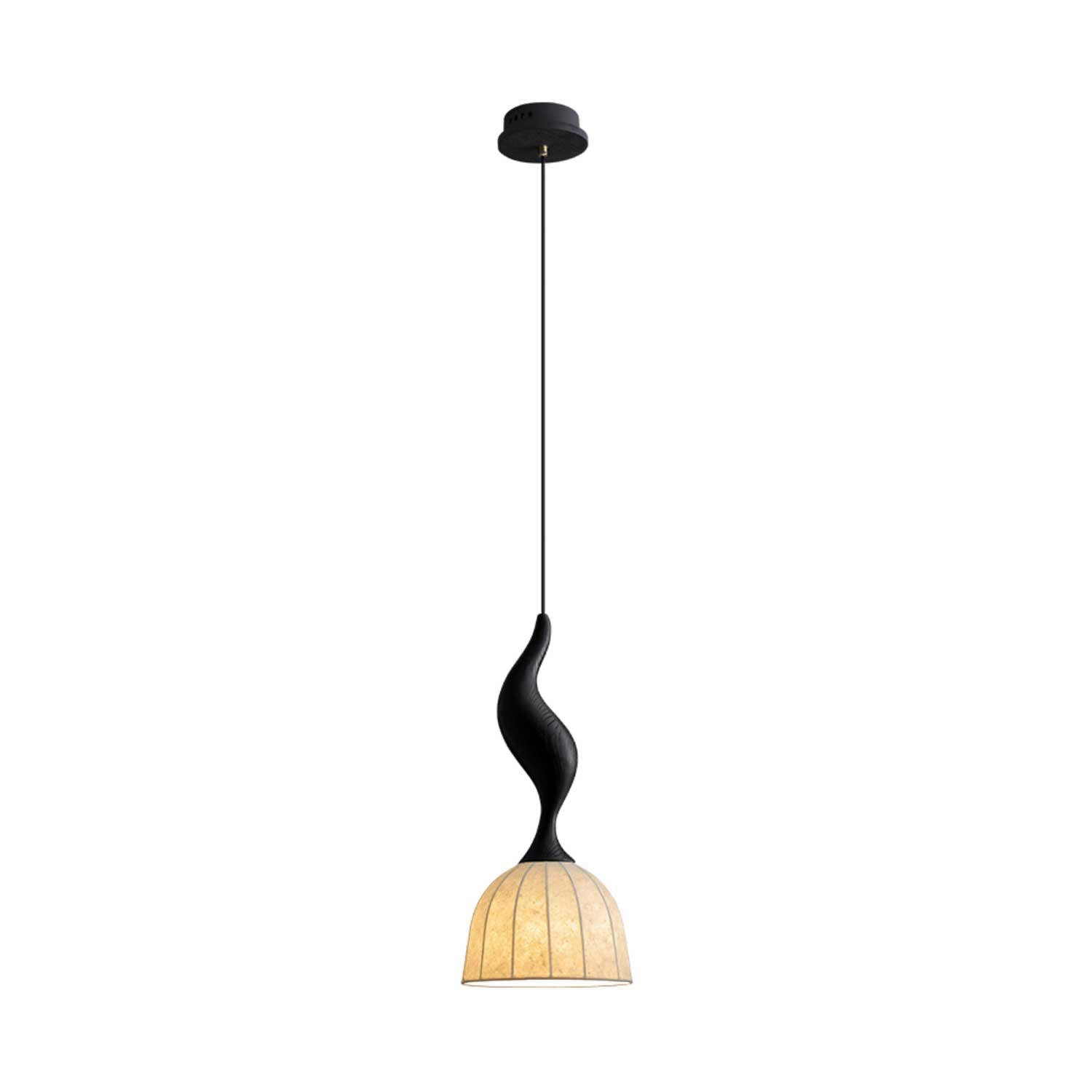 Colire Creativity Twisted Wood Pendant Light
