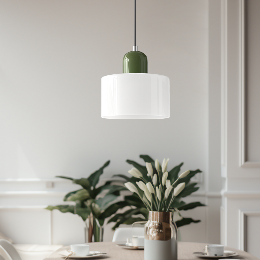 Valentina Modern Glass Kitchen Island Pendant Light - Neutral Decor