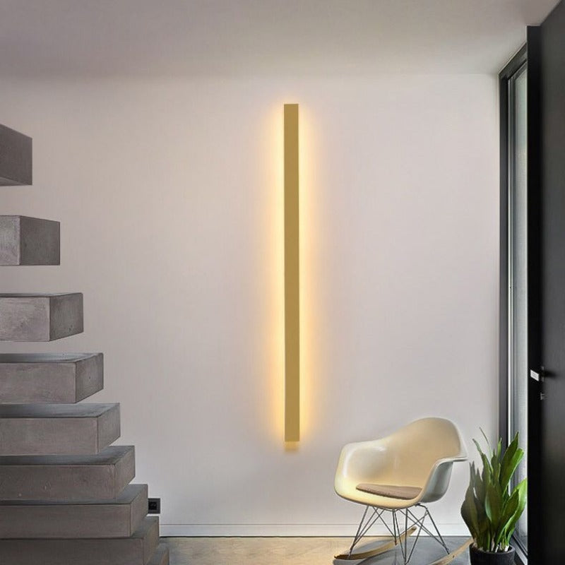 Arisha Minimalist Linear Acrylic Wall Lamp - Neutral Decor