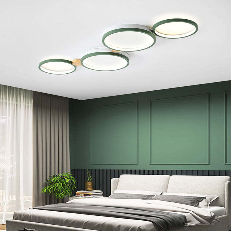 Arisha Round Flush Mount Ceiling Light Bedroom - Neutral Decor