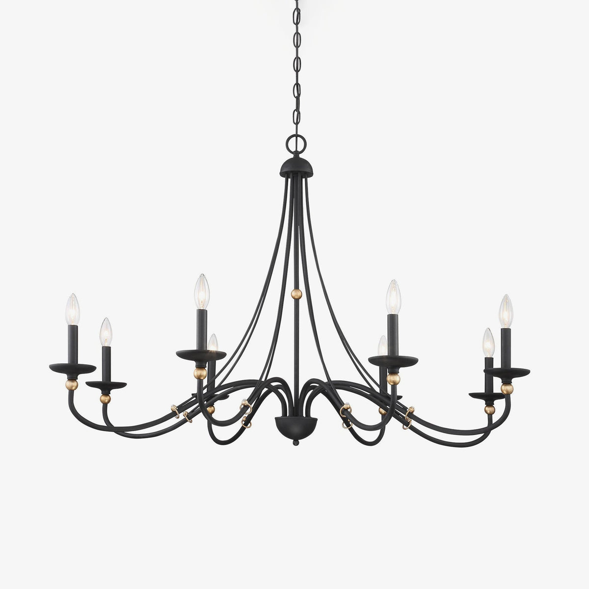 Regalia Vintage Brass Chandelier