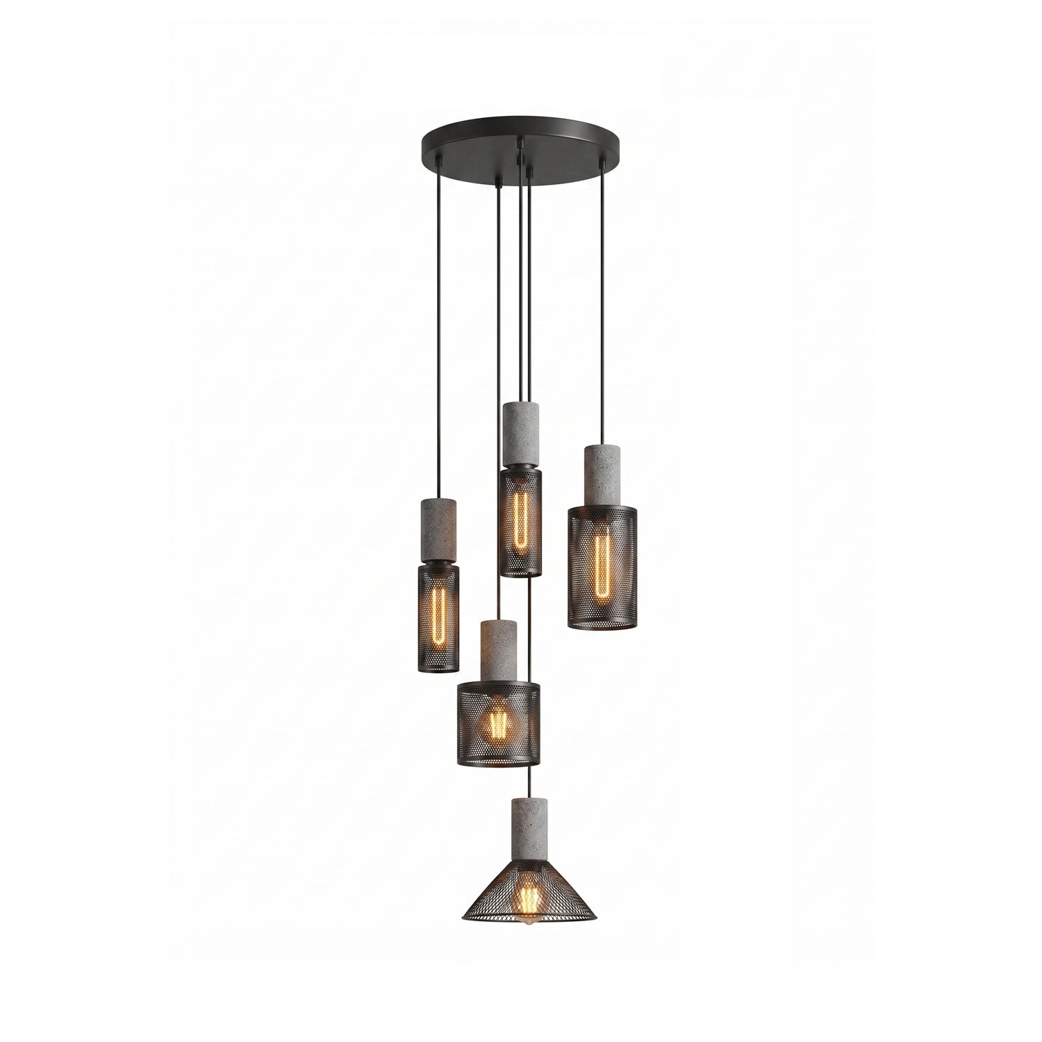 Bellwick Cement Mesh Pendant Light
