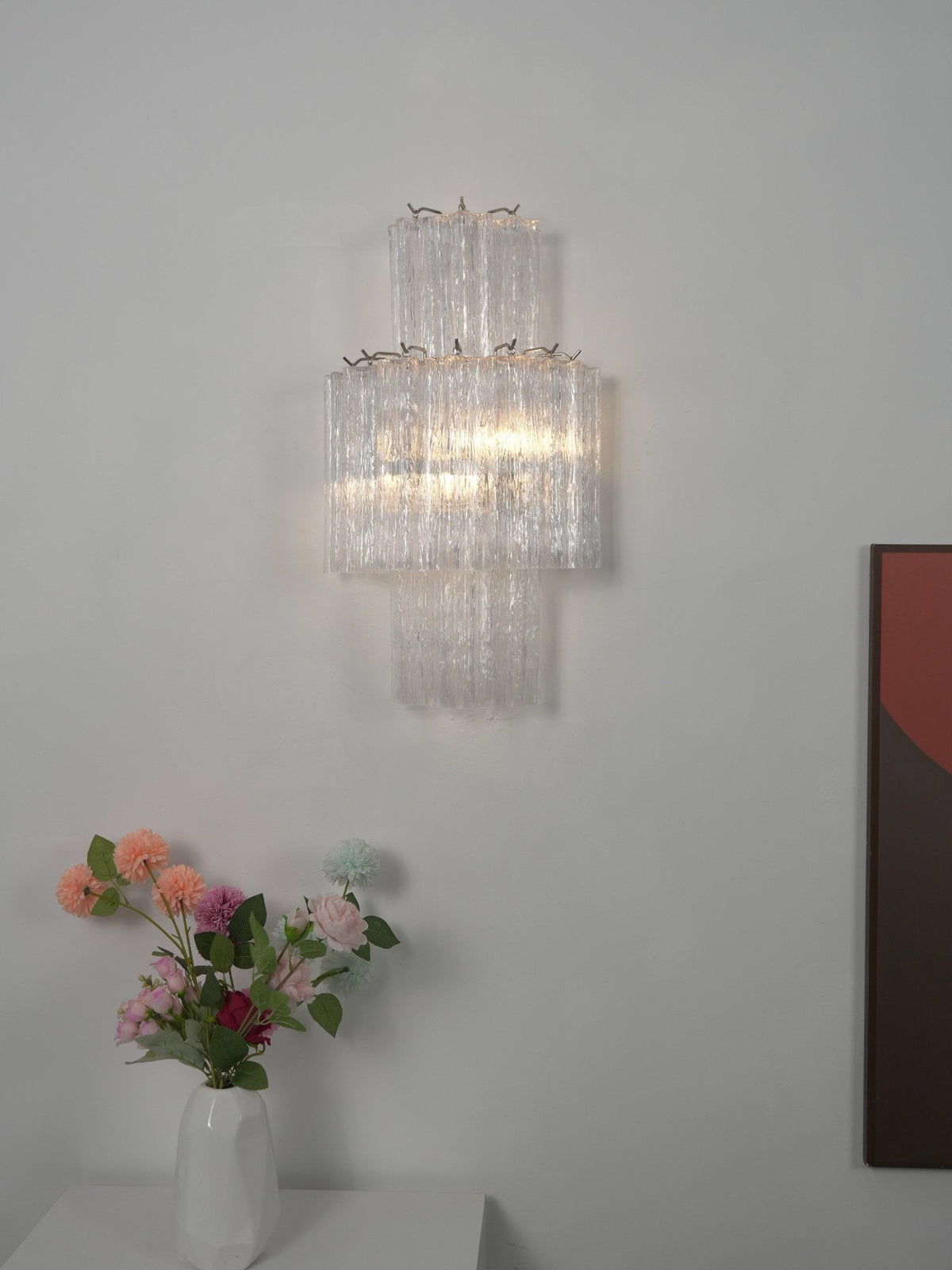 Celeriella Glacier Tier Glass Wall Light
