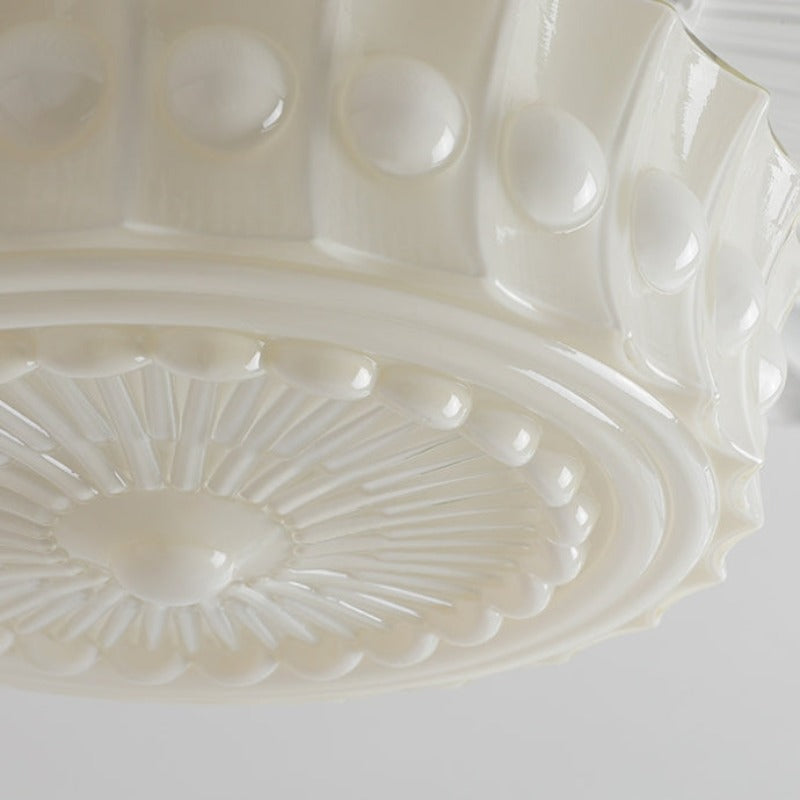 Valentina Vintage French Country Dome Pendant Light Living Room - Neutral Decor