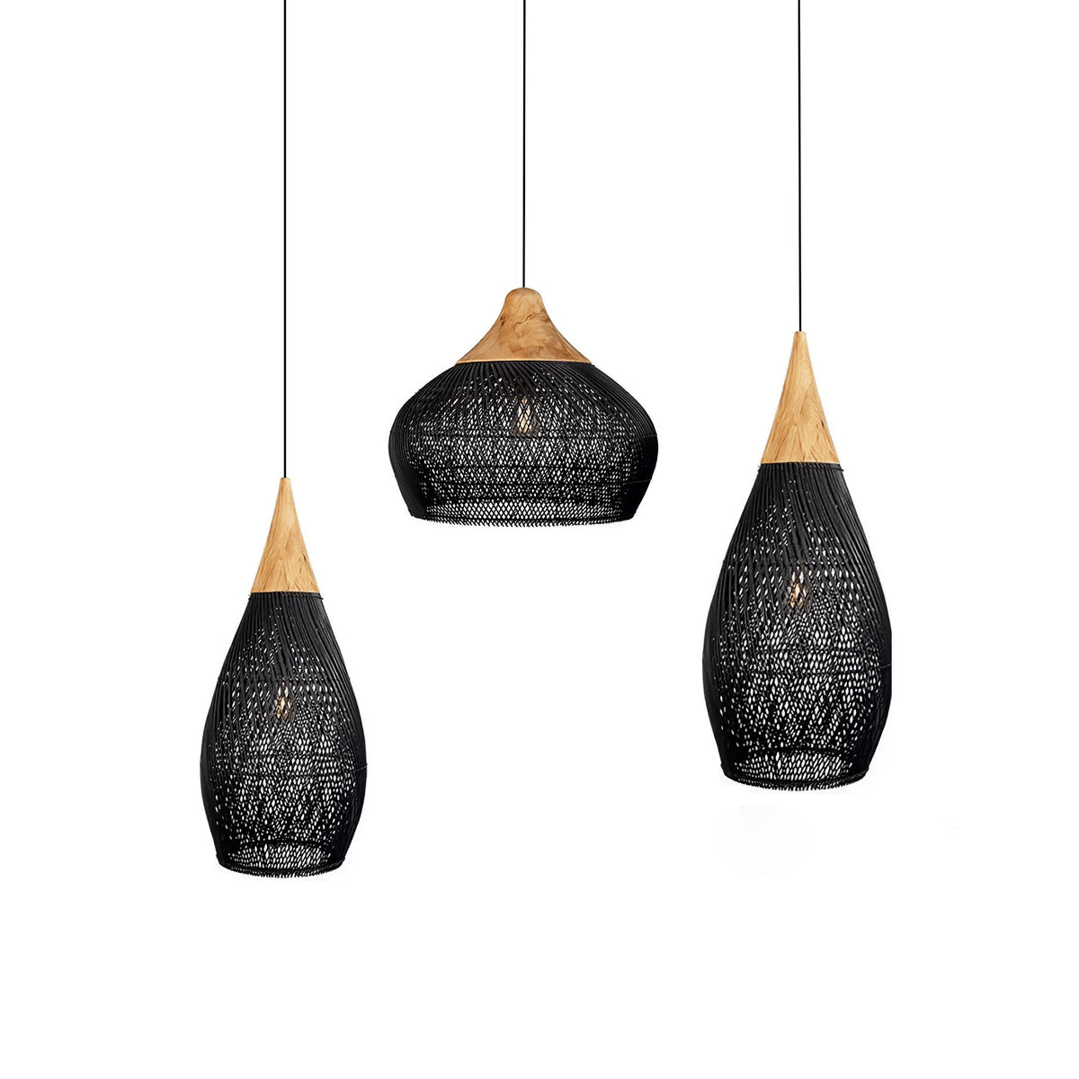 Clairstone Rattan Pendant Light