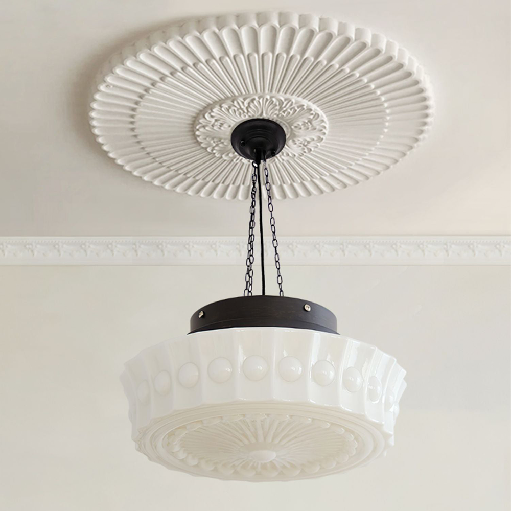 Valentina Vintage French Country Dome Pendant Light Living Room - Neutral Decor