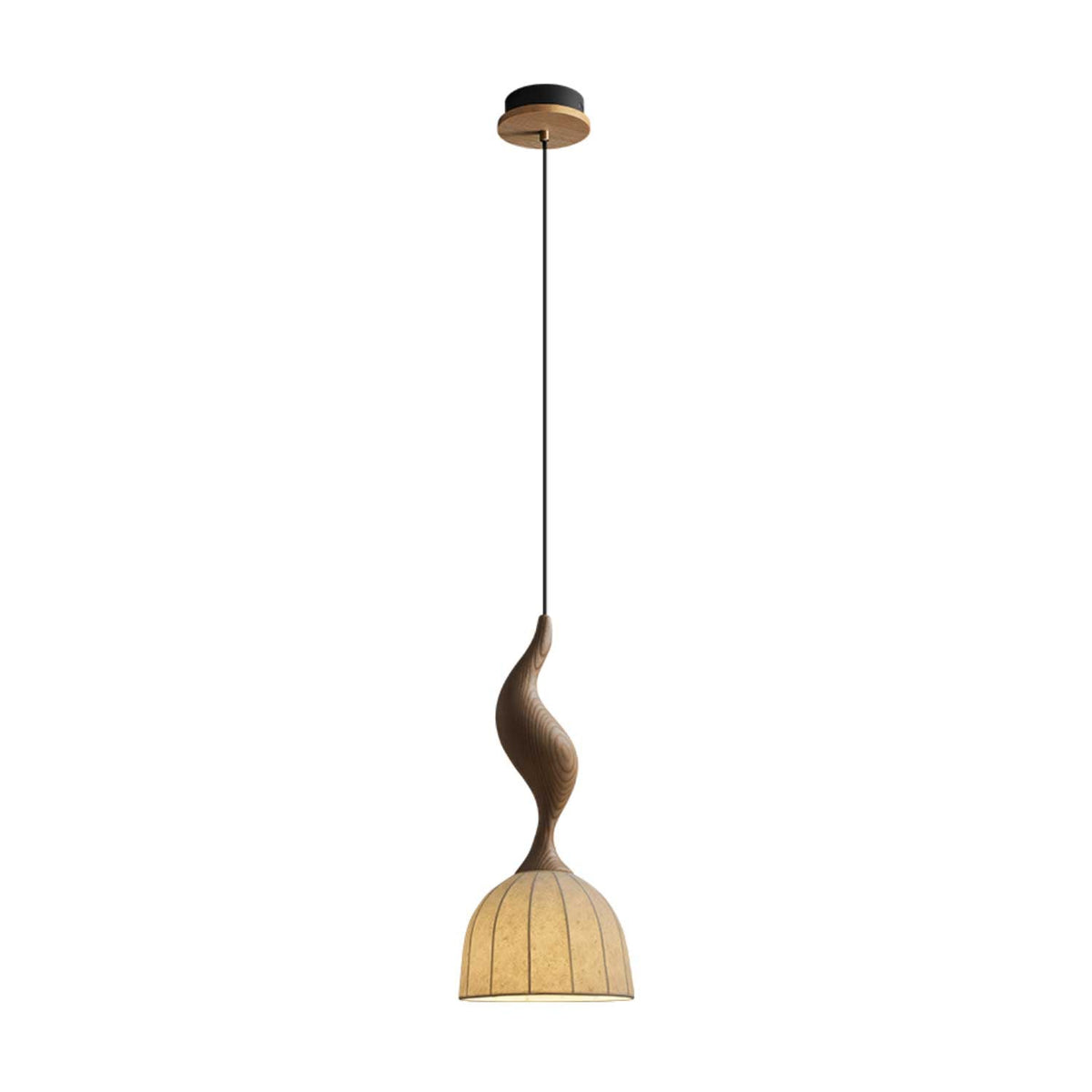 Colire Creativity Twisted Wood Pendant Light