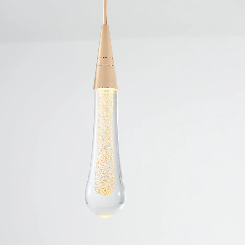 Teardrop Gold Pendant Light - Neutral Decor