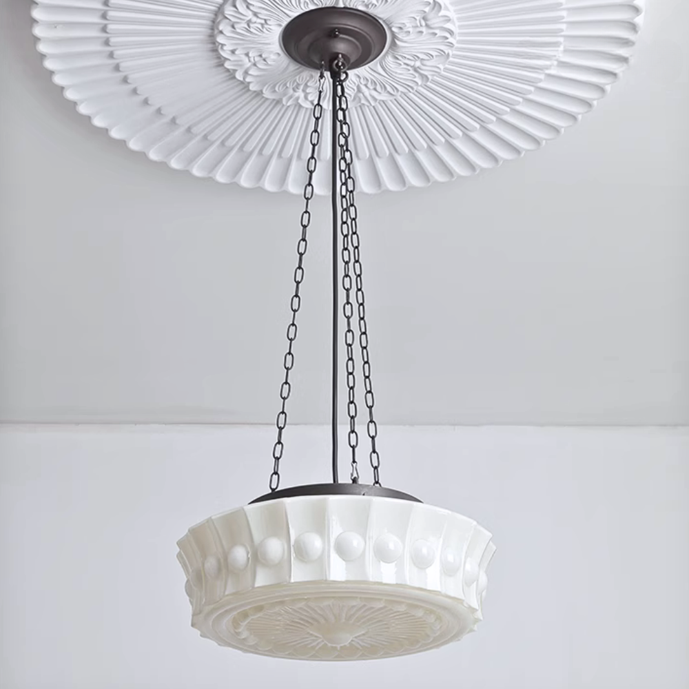 Valentina Vintage French Country Dome Pendant Light Living Room - Neutral Decor