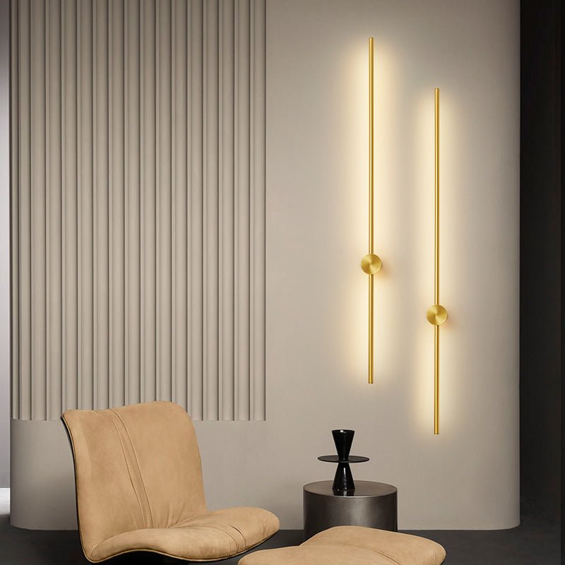 Nestx Brass Rod Minimalism Wall Lamp