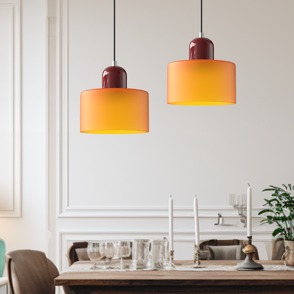Valentina Modern Glass Kitchen Island Pendant Light - Neutral Decor