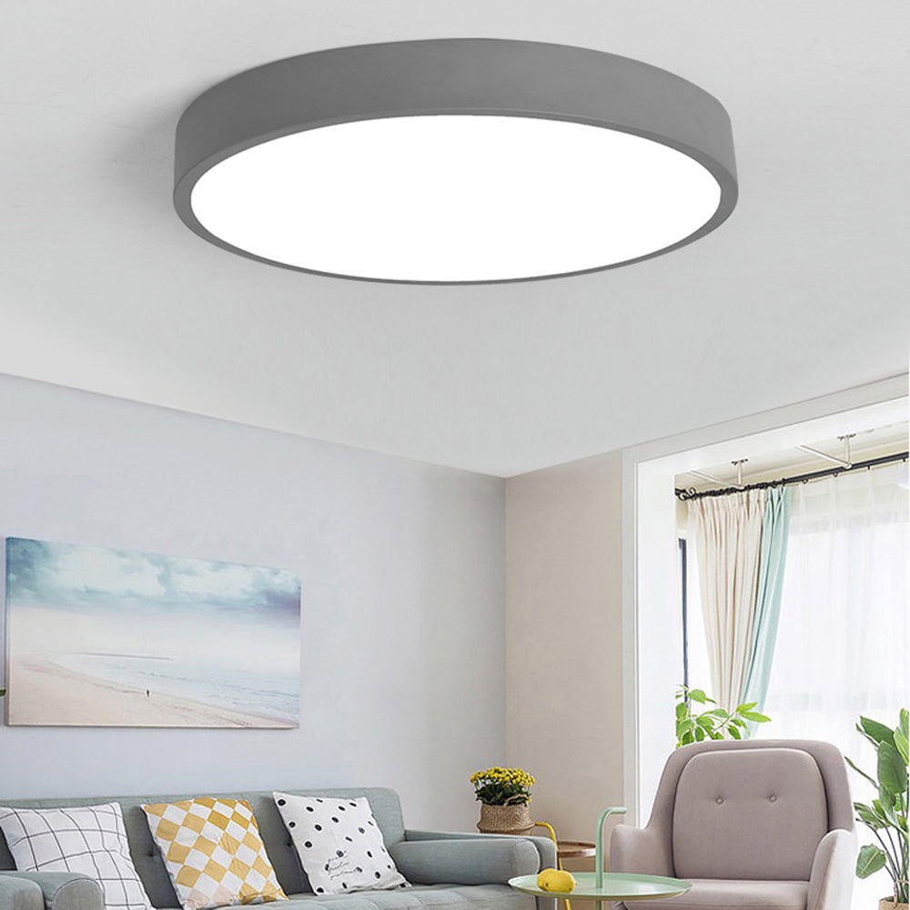 Valentina Ceiling Light Round Flush Mount Bedroom - Neutral Decor