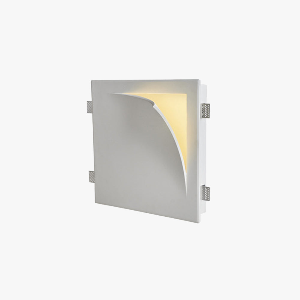 Aria Modern Recessed Plaster LED Wall Lamp - Neutral Decor