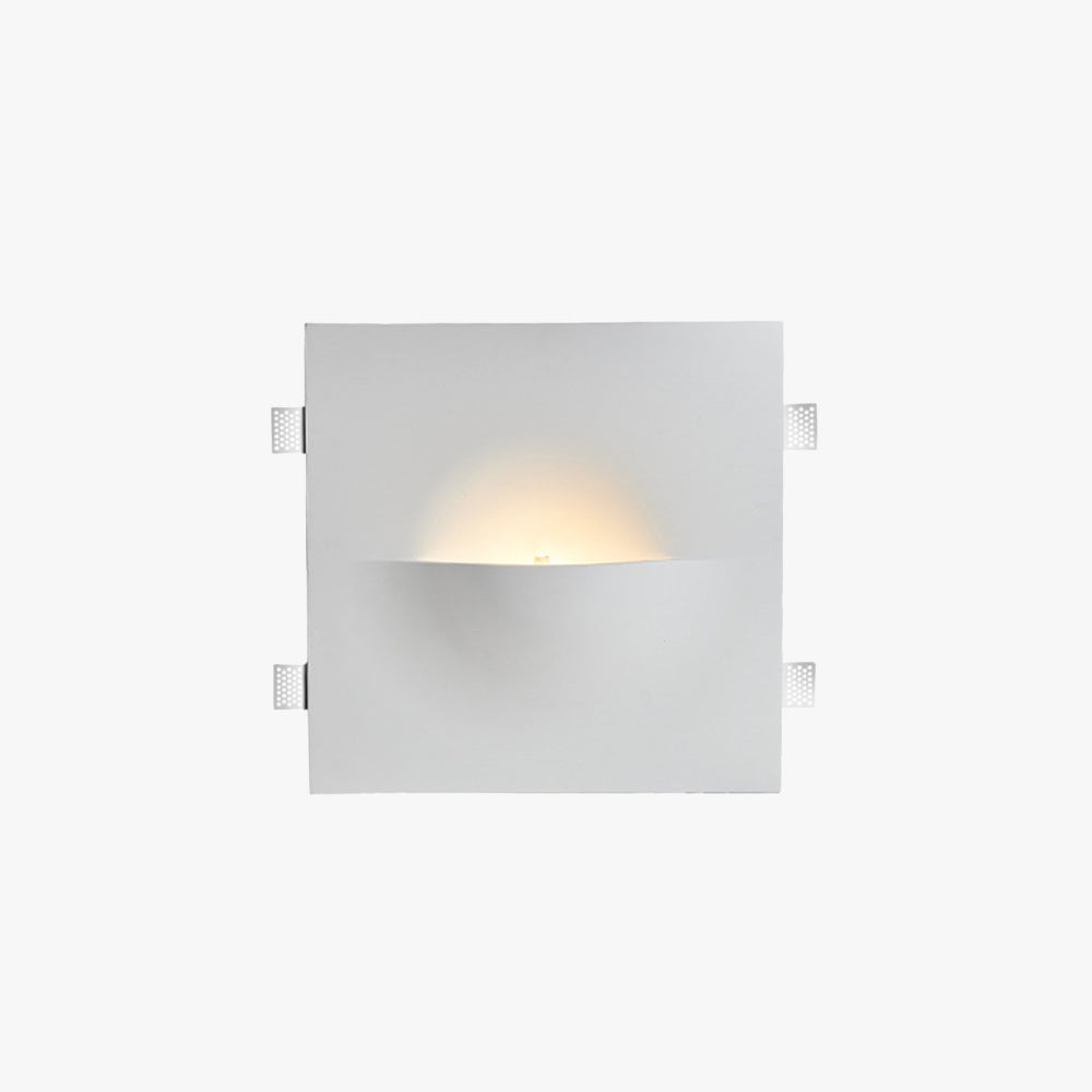 Aria Modern Recessed Plaster LED Wall Lamp - Neutral Decor