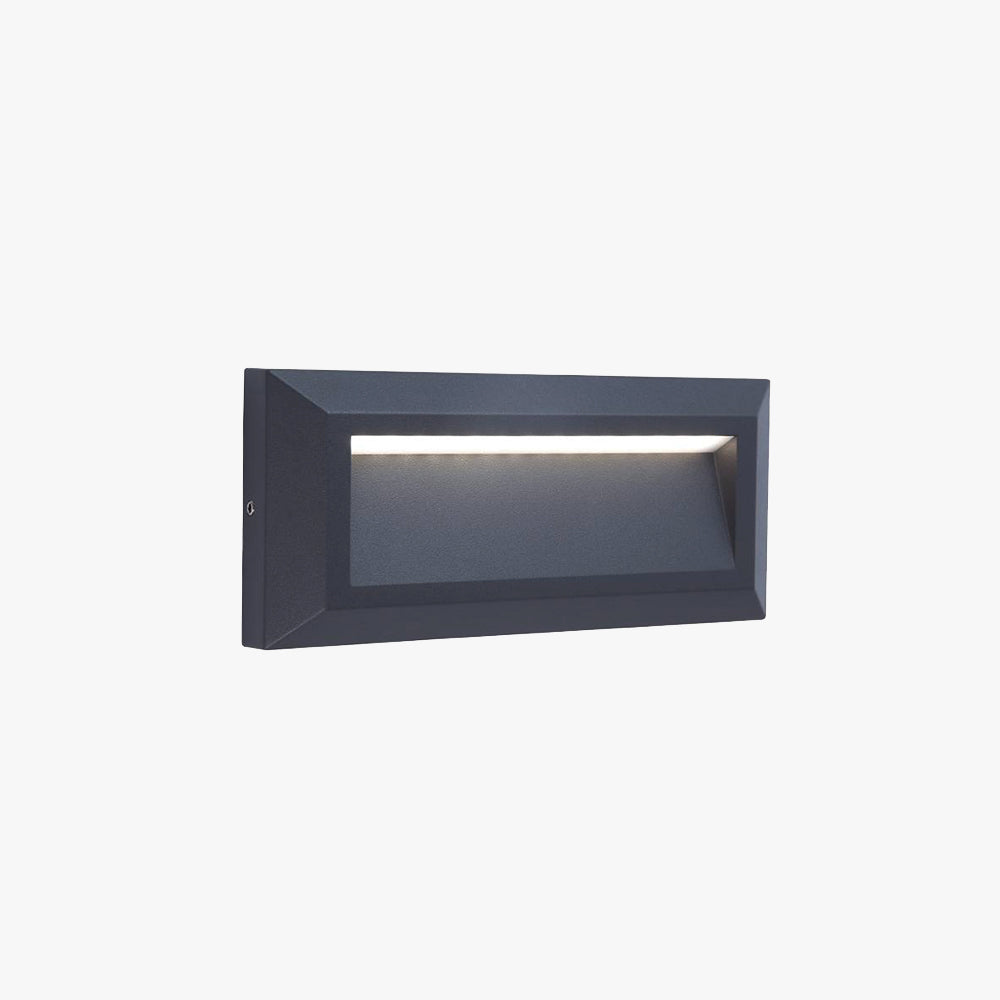 Ray Modern Rectangular Waterproof Outdoor Deck Step Light - Neutral Decor