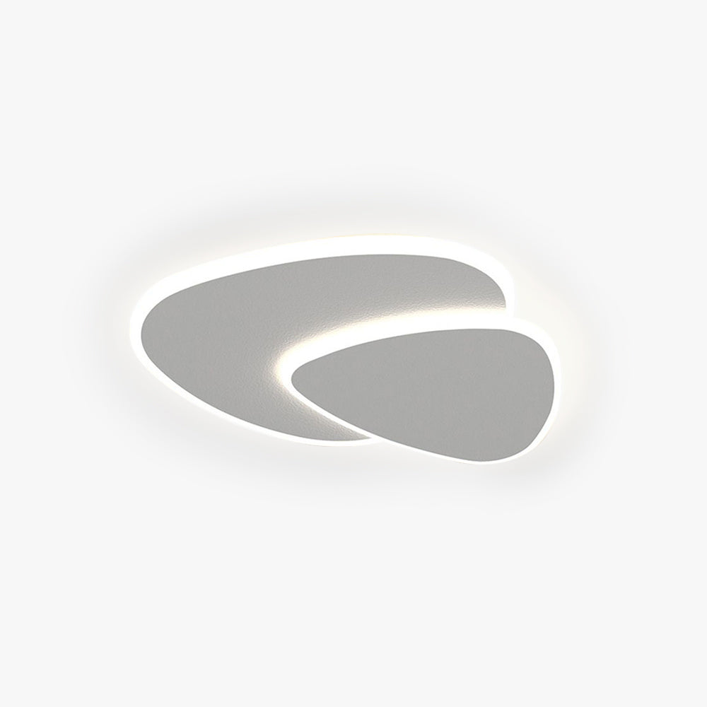Arisha Designer Geometric Acrylic Flush Mount Ceiling Light - Neutral Decor