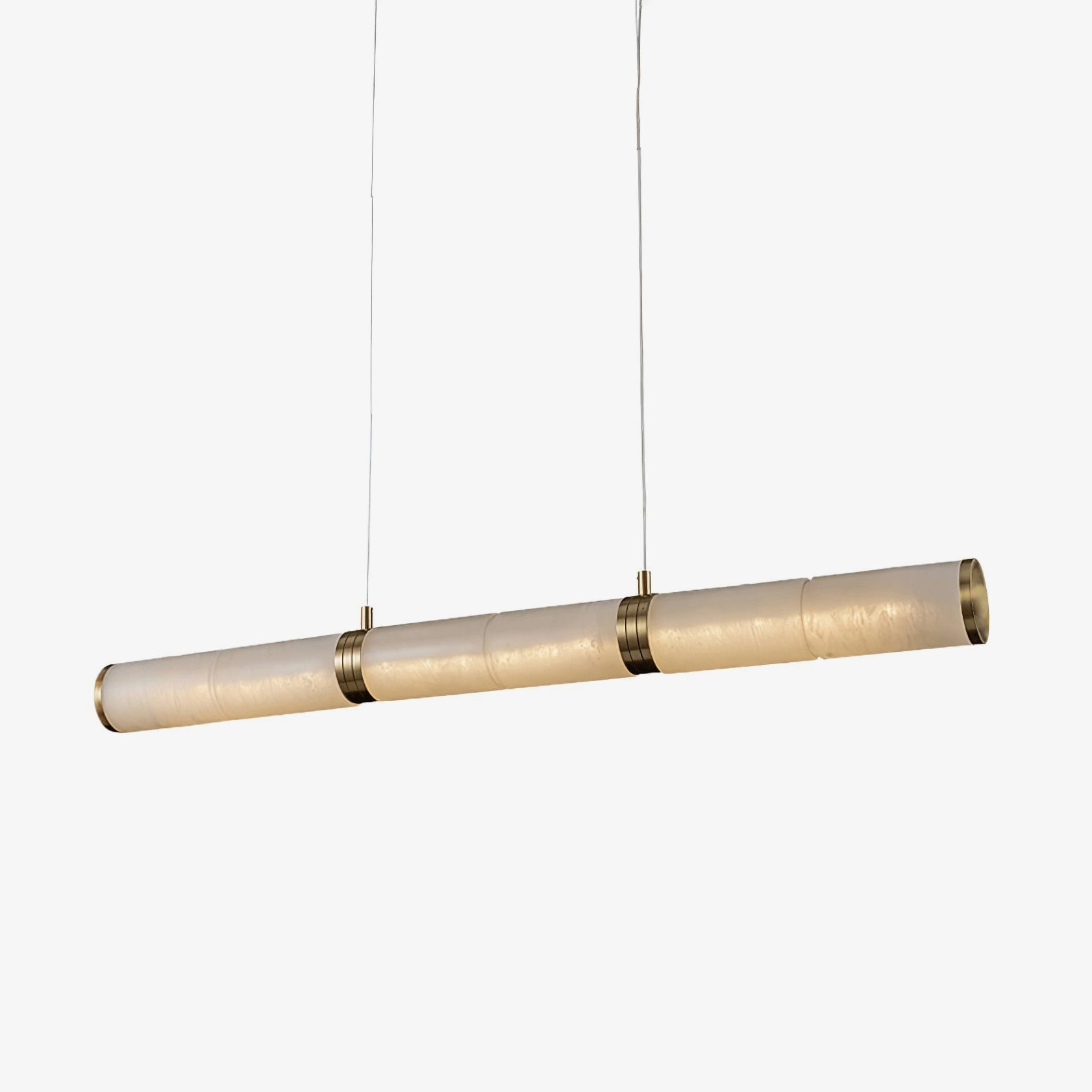Gevrel Minimalist Alabaster Linear Pendant Light