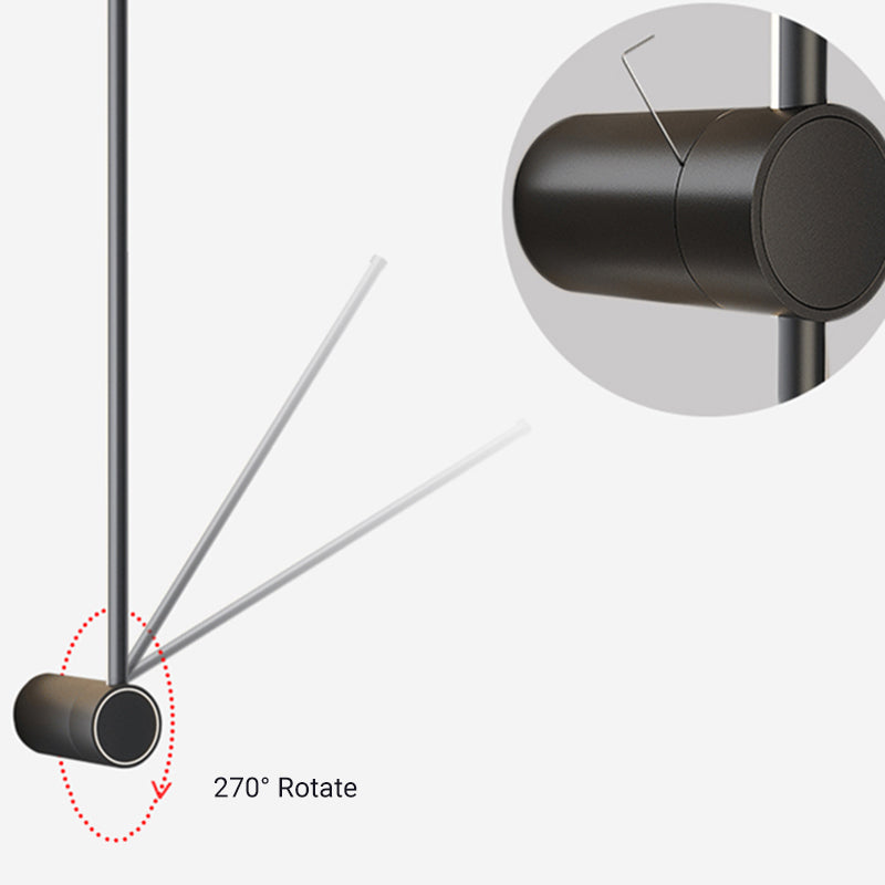 Arisha Minimalist Rotatable Linear LED Outdoor Wall Lamp Corridor Garden - Neutral Decor