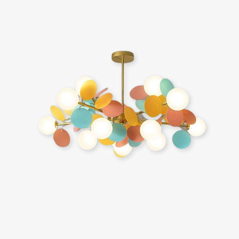 Aria Multicolored Flower Branch Chandelier Living Room - Neutral Decor