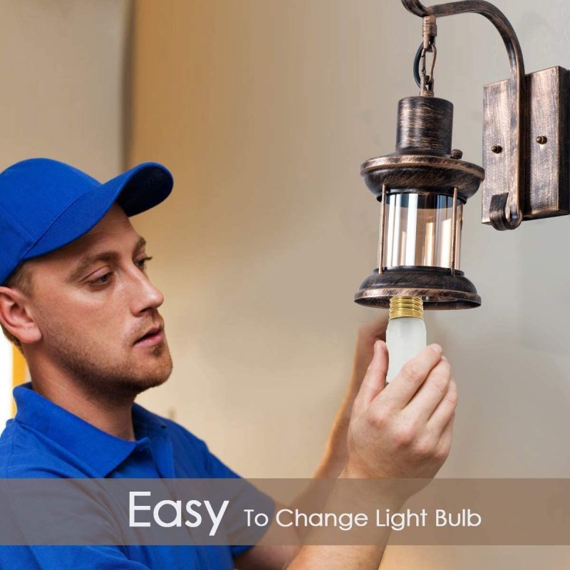 Etra Industrial Style Indoor Retro Wall Lamp - Neutral Decor