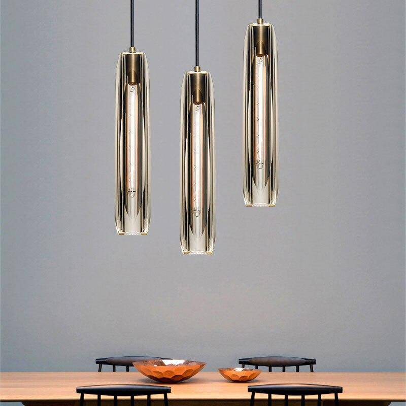 Arisha Brass Designer LED Glass Pendant Lamp - Neutral Decor