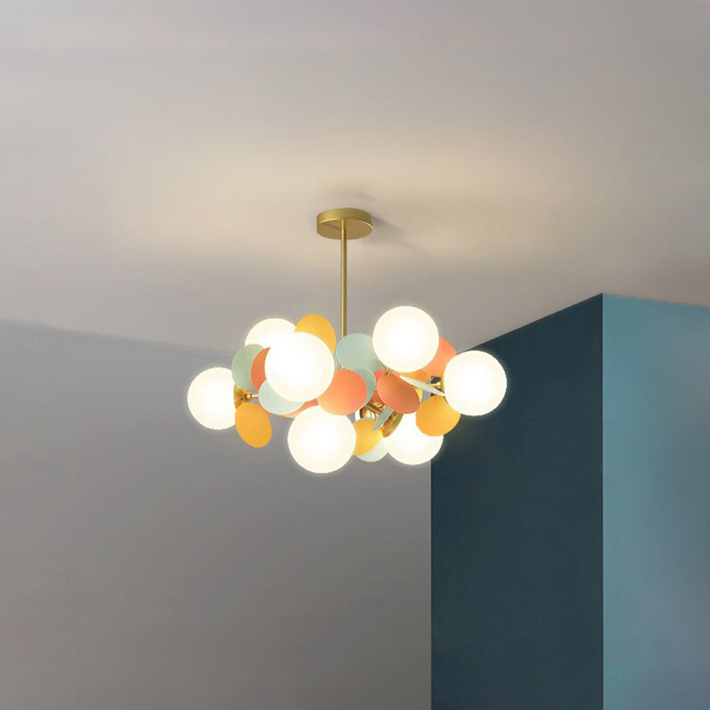 Aria Multicolored Flower Branch Chandelier Living Room - Neutral Decor