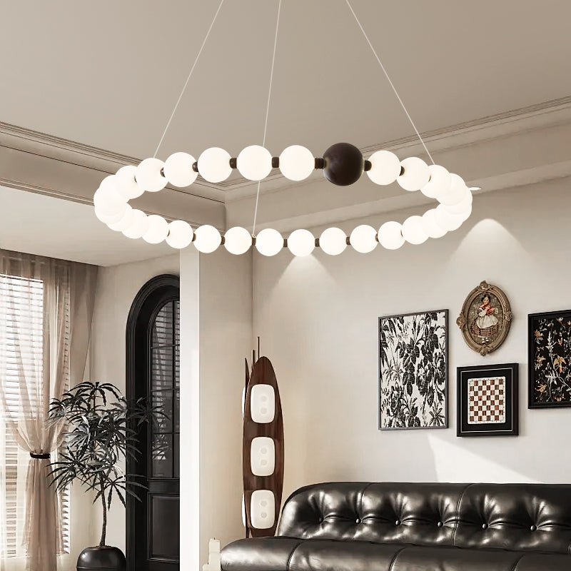 June Bead Ring Chandelier