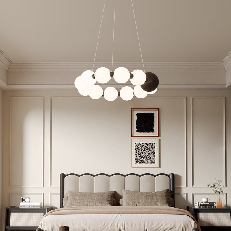 June Bead Ring Chandelier