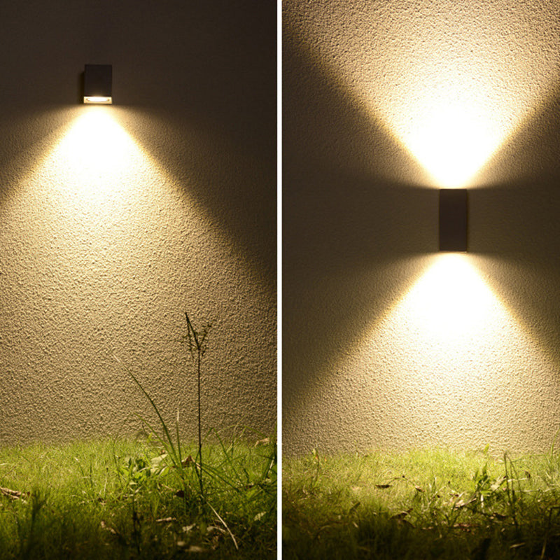 Ray Minimalist Square Outdoor Wall Lamp - Neutral Decor
