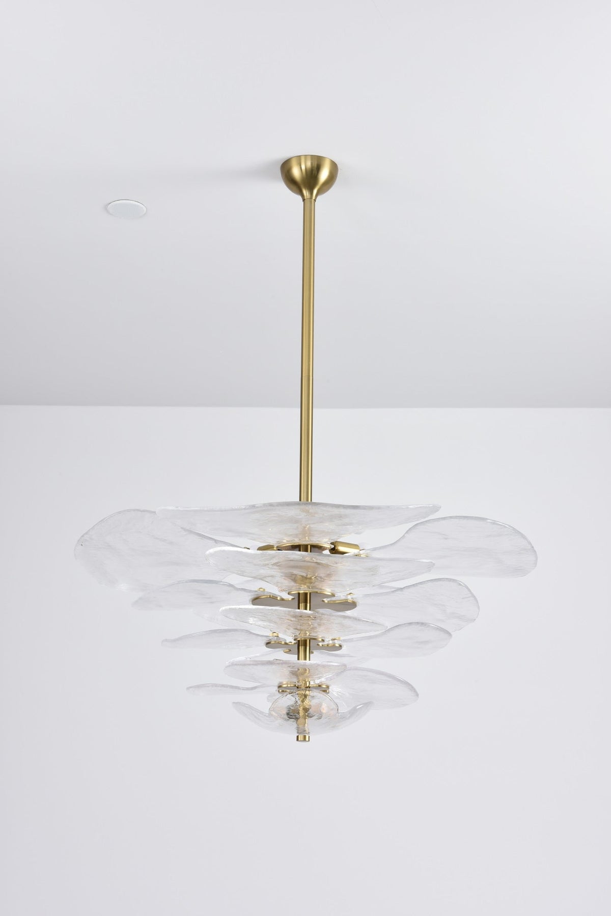 Crivs Chandelier Gold Murano Glass Petal Luxury
