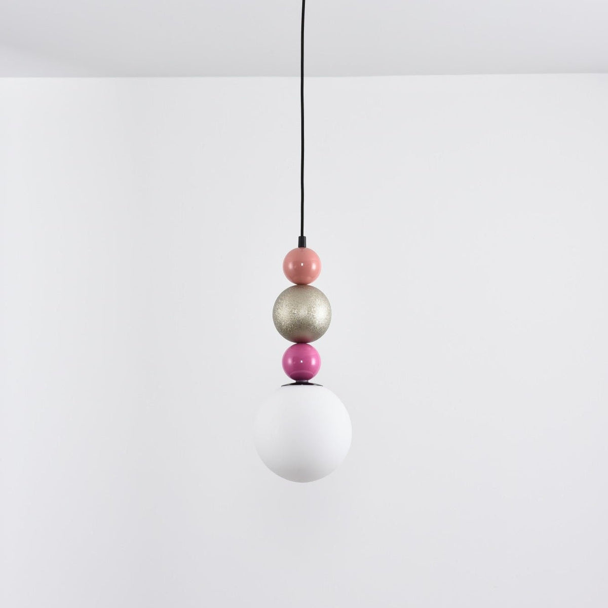Eshaisra Nordic Art Round Balls Stacking Glass Pendant Lamp