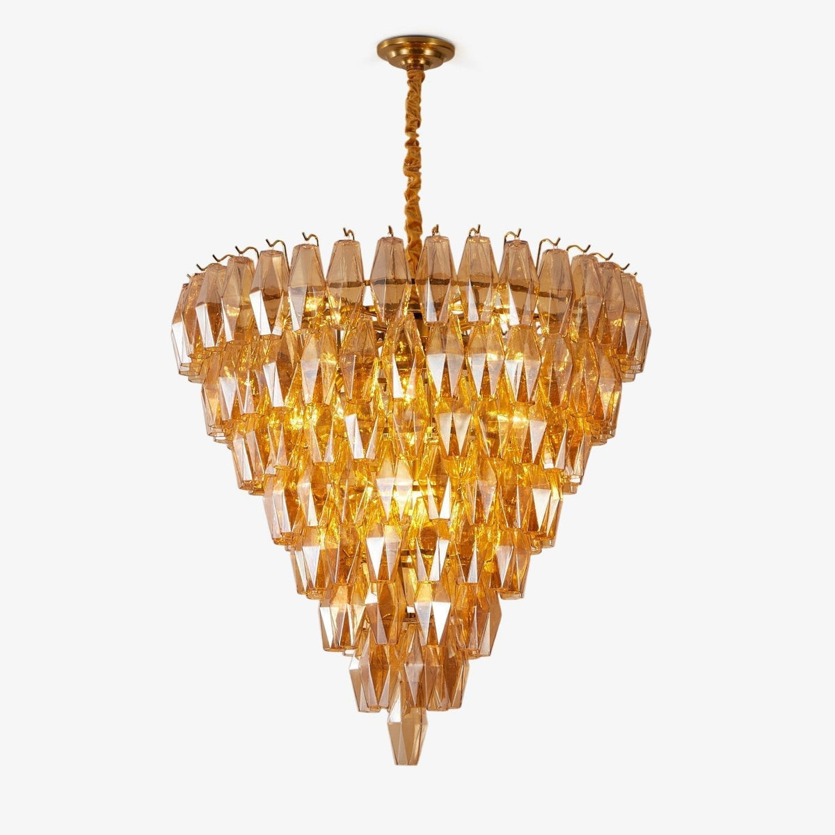 Orelielle Chandelier Amber Empire Prism
