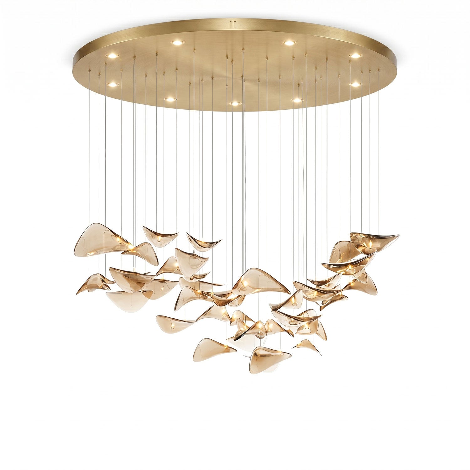 Beauvale Wave Floating Leaf Chandelier
